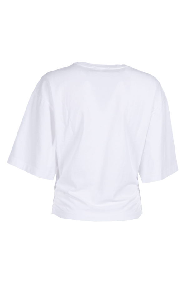 AGOLDE Shari Sculptural Tee - White