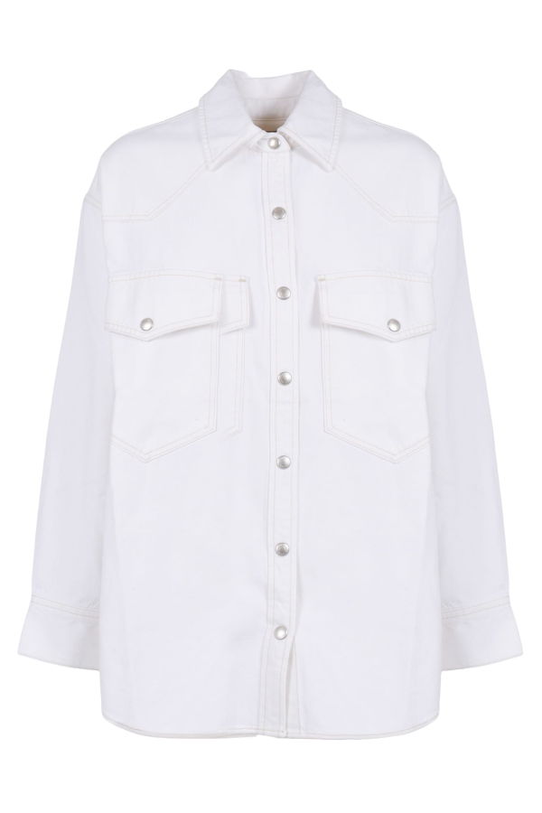 AGOLDE Lotta Western Shirt - White
