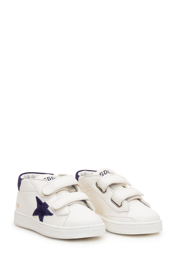 KIDS Golden Goose Ball Star Sneakers - White