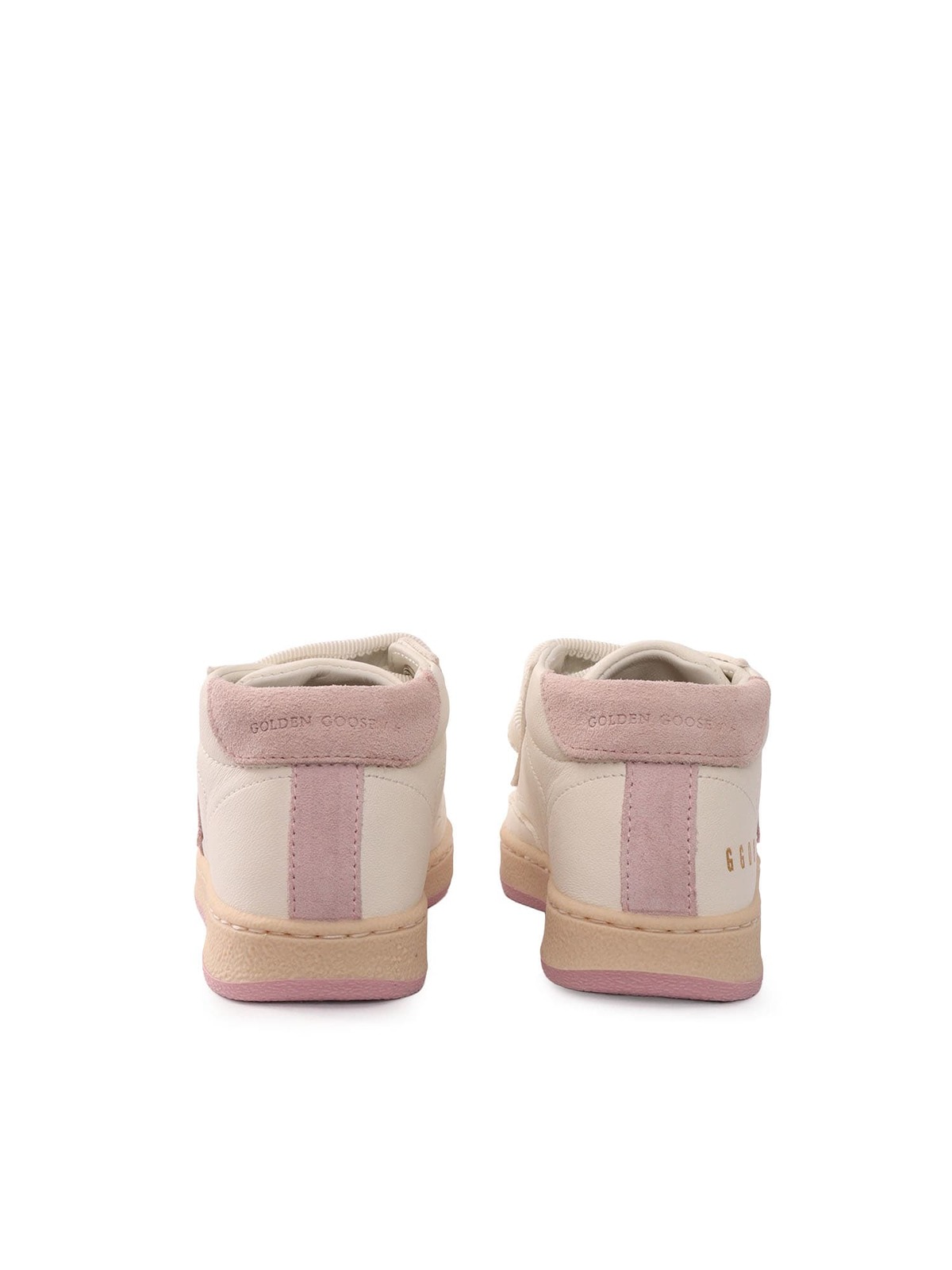KIDS Golden Goose June Nappa Upper Suede Star And Heel Shoes - White - Image 3 of 3