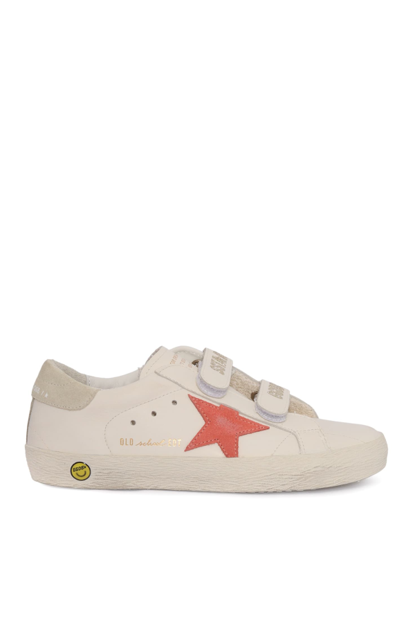 KIDS Golden Goose Old School Leather Upper and Toe Suede Star and Heel Sneakers