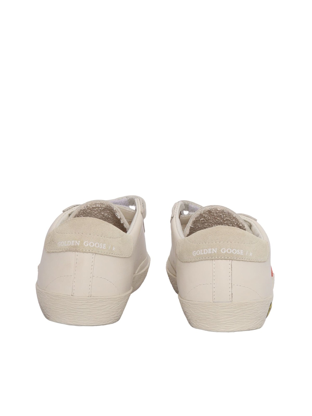 KIDS Golden Goose Old School Leather Upper and Toe Suede Star and Heel Sneakers - Image 3 of 3