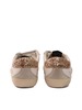 KIDS Golden Goose Old School Leather Upper Laminated Star Glitter Heel Suede Spur Shoes - White - Thumbnail 3