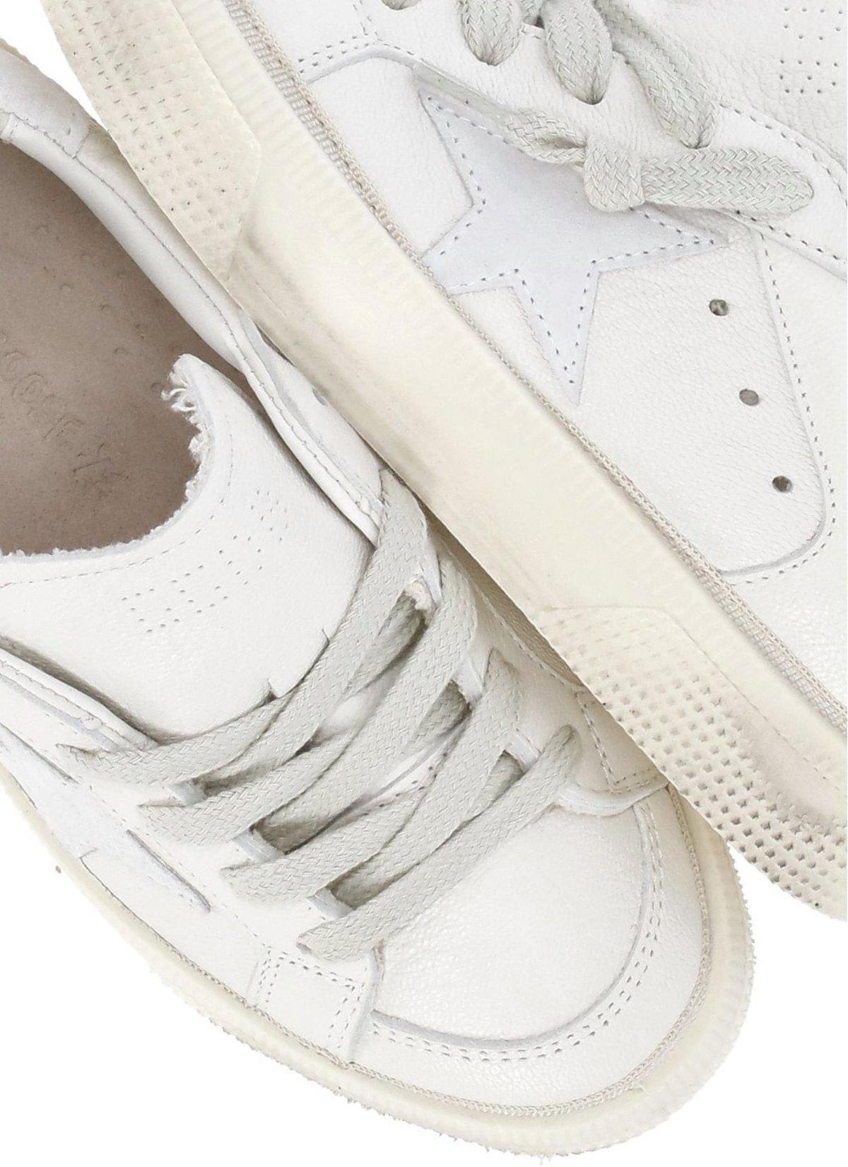 KIDS Golden Goose May Star Patch Sneakers - White - Image 5 of 5