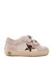 KIDS Golden Goose Old School Nappa And Leather Upper Horsy Star Suede Heel Shoes - White - Thumbnail 1