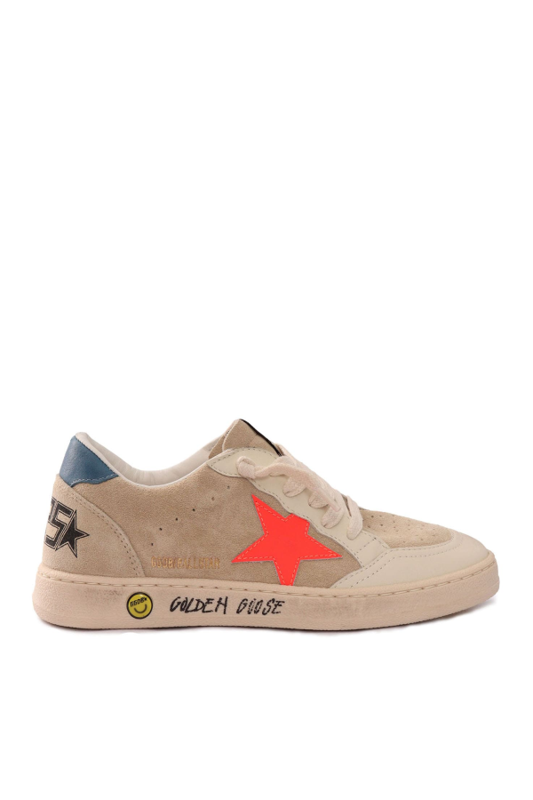KIDS Golden Goose Ball Star Sneakers - Beige