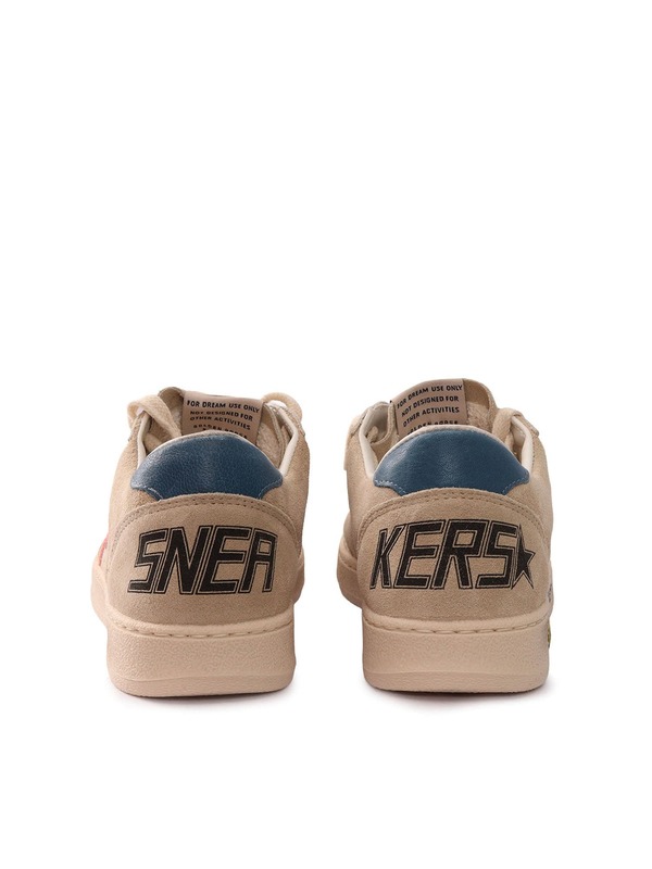 KIDS Golden Goose Ball Star Sneakers - Beige
