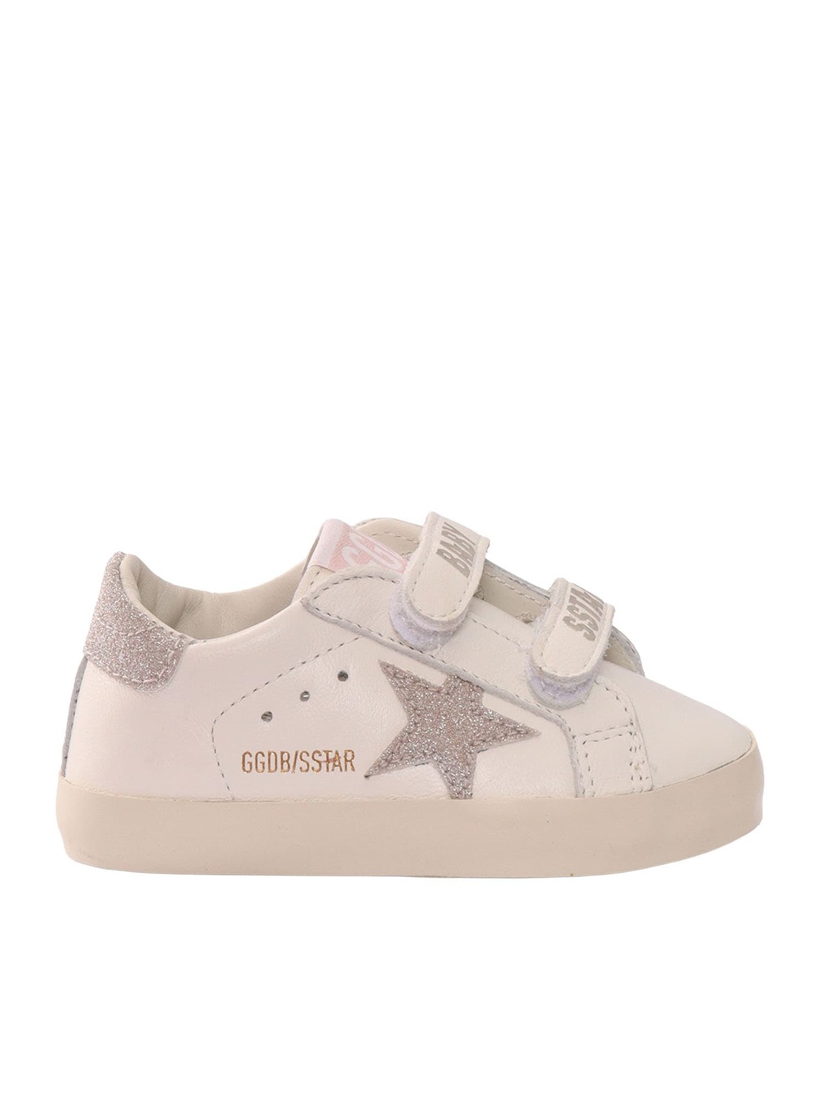 KIDS Golden Goose Baby School Sneakers - White - Image 1 of 3
