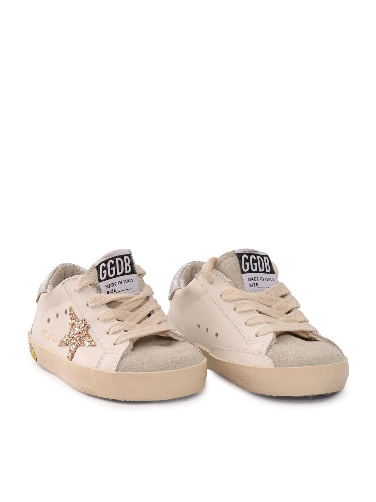 KIDS Golden Goose Super Star Sneakers - White - Image 2 of 3