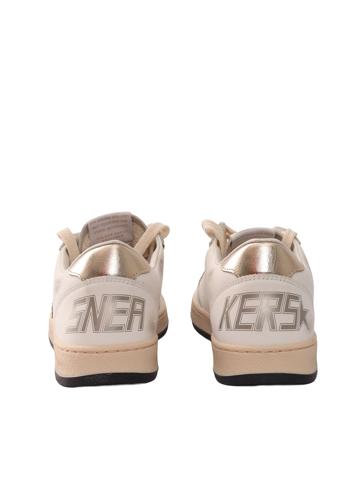 KIDS Golden Goose Ball Star Leather Upper Toe Tongue And Spur Horsy Star Laminated Heel Sneakers - White - Image 3 of 3