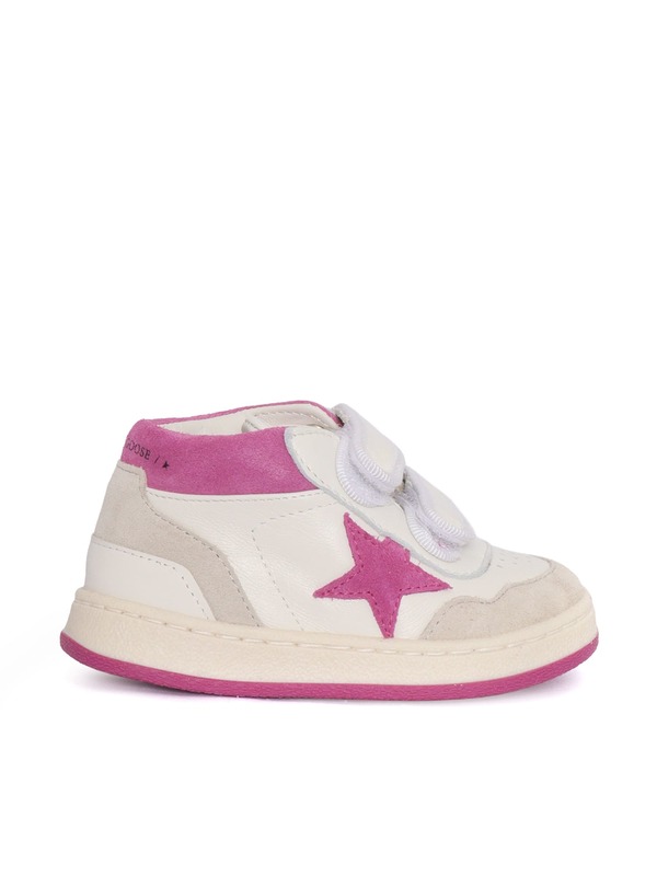 KIDS Golden Goose June Basket Sneakers - White KIDS Golden Goose June Basket Sneakers - White