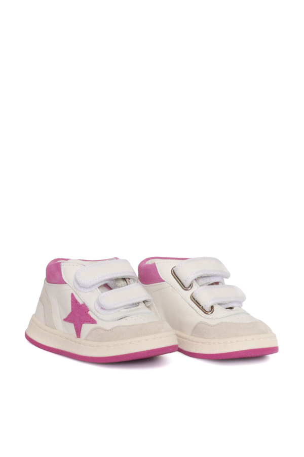 KIDS Golden Goose June Basket Sneakers - White