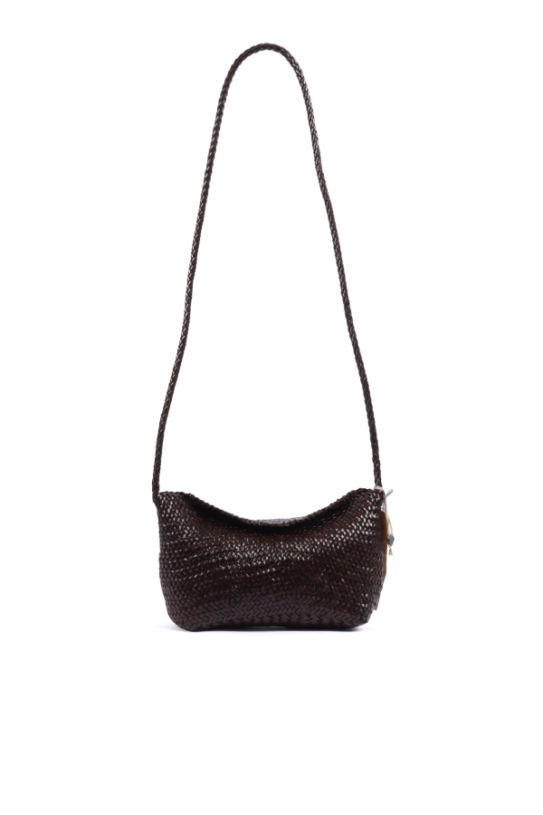 Dragon Diffusion Corsina Diagonal Weave Shoulder Bag - Brown