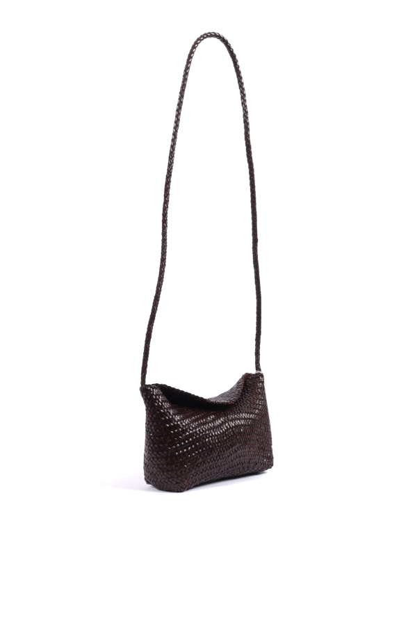Dragon Diffusion Corsina Diagonal Weave Shoulder Bag - Brown