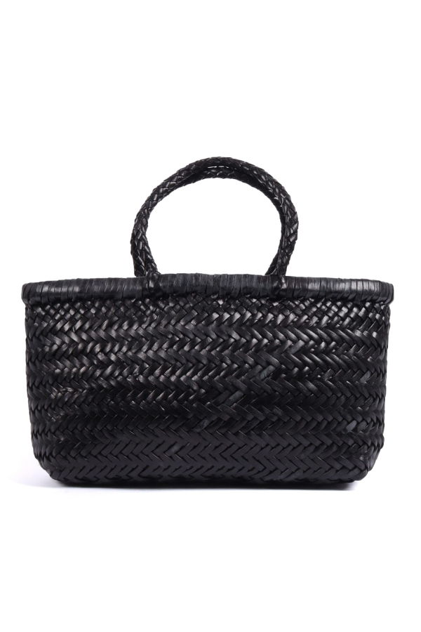 Dragon Diffusion Mini Flat Gora Basket Shoulder Bag - Black