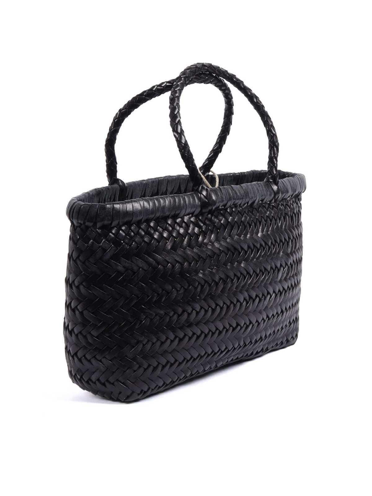 Dragon Diffusion Mini Flat Gora Basket Shoulder Bag - Black - Image 2 of 3
