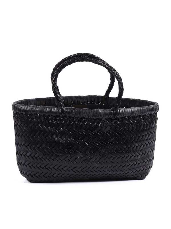 Dragon Diffusion Mini Flat Gora Basket Shoulder Bag - Black