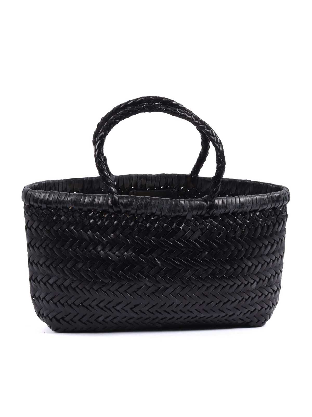 Dragon Diffusion Mini Flat Gora Basket Shoulder Bag - Black - Image 3 of 3