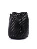 Dragon Diffusion Pompom Double Jump Shoulder Bag - Black - Thumbnail 1