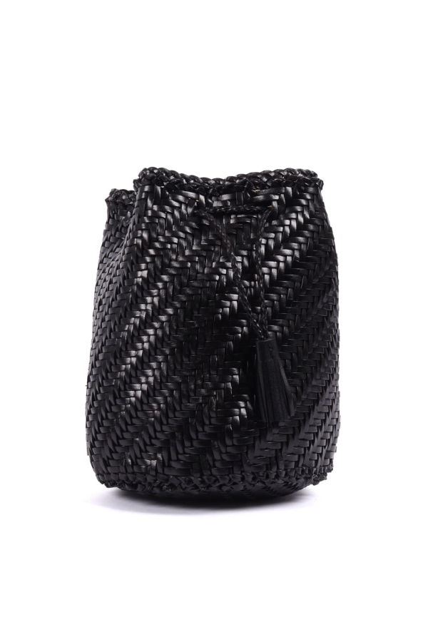 Dragon Diffusion Pompom Double Jump Shoulder Bag - Black