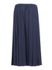 Fabiana Filippi Tech Wool Pleated Skirt With Elastic Waistband - Blue - Thumbnail 2