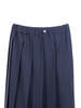 Fabiana Filippi Tech Wool Pleated Skirt With Elastic Waistband - Blue - Thumbnail 3