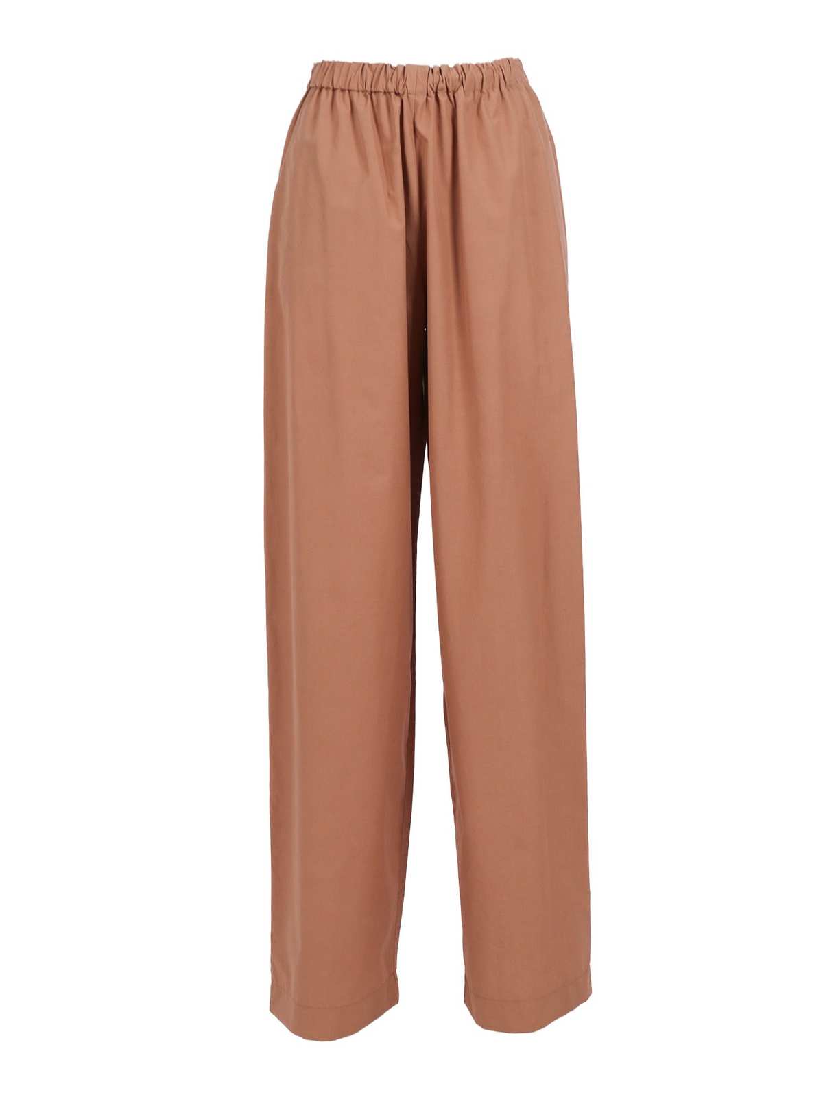 Fabiana Filippi Poplin Pijama Trousers With Elastic Waistband Pants - Beige - Image 1 of 3