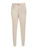 Fabiana Filippi Bistretch Wool Pleated Jogging Trousers with Filo Diamante Pants - White - Thumbnail 1