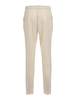 Fabiana Filippi Bistretch Wool Pleated Jogging Trousers with Filo Diamante Pants - White - Thumbnail 2