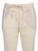 Fabiana Filippi Bistretch Wool Pleated Jogging Trousers with Filo Diamante Pants - White - Thumbnail 3