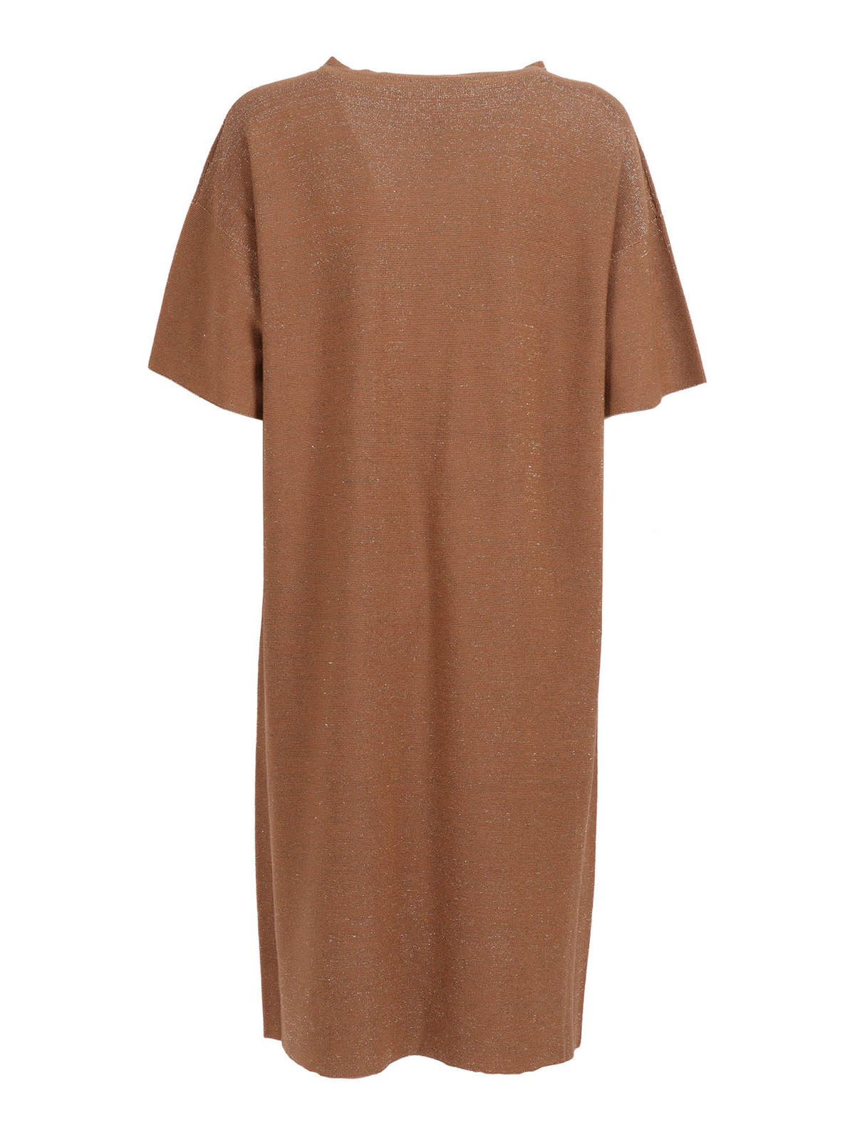 Fabiana Filippi Lurex Cotton Wool Sack Knit Dress - Beige - Image 2 of 3