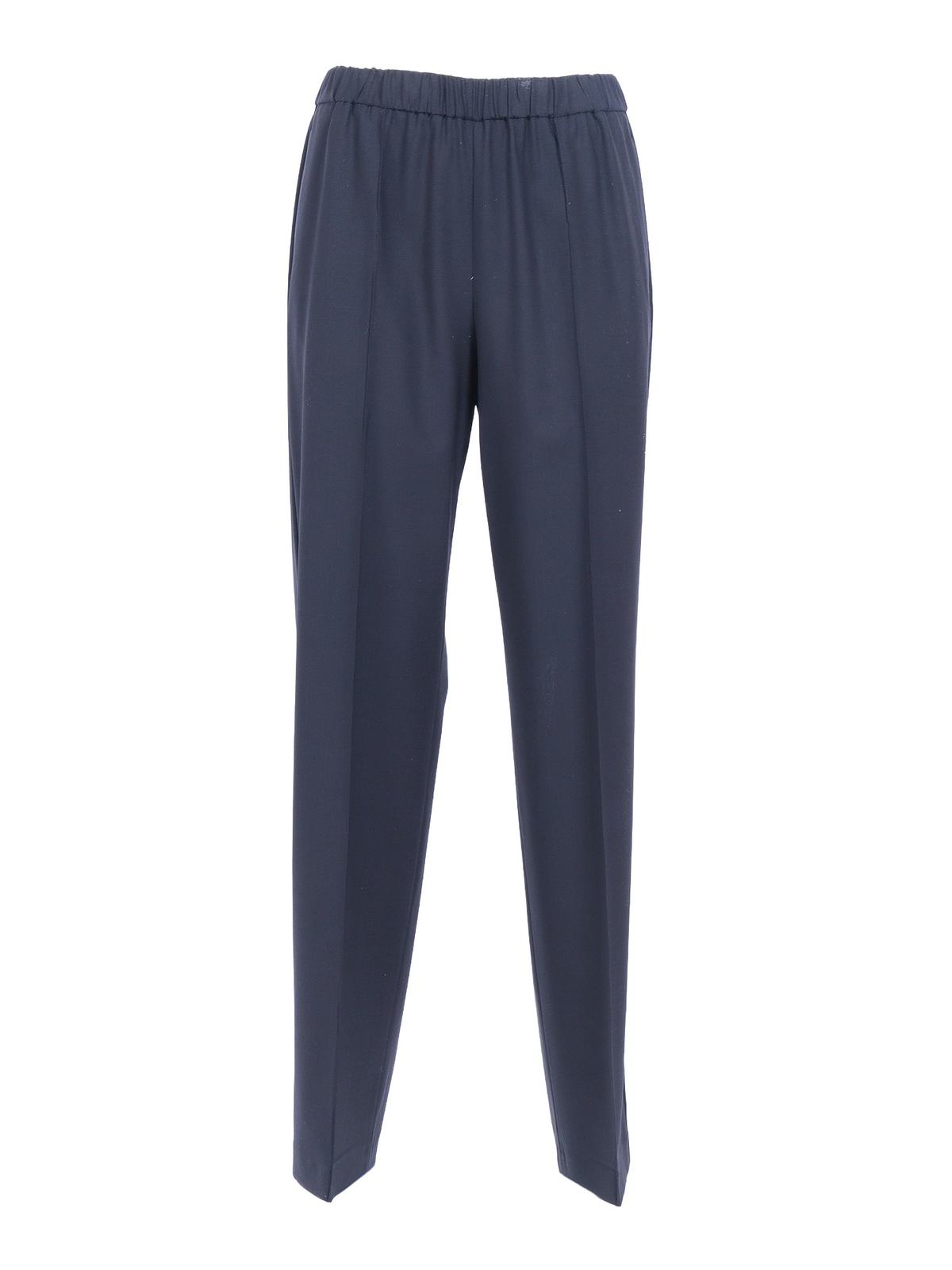Fabiana Filippi Bistretch Wool Jogging Trousers With Filo Diamante Pants - Blue - Image 1 of 3