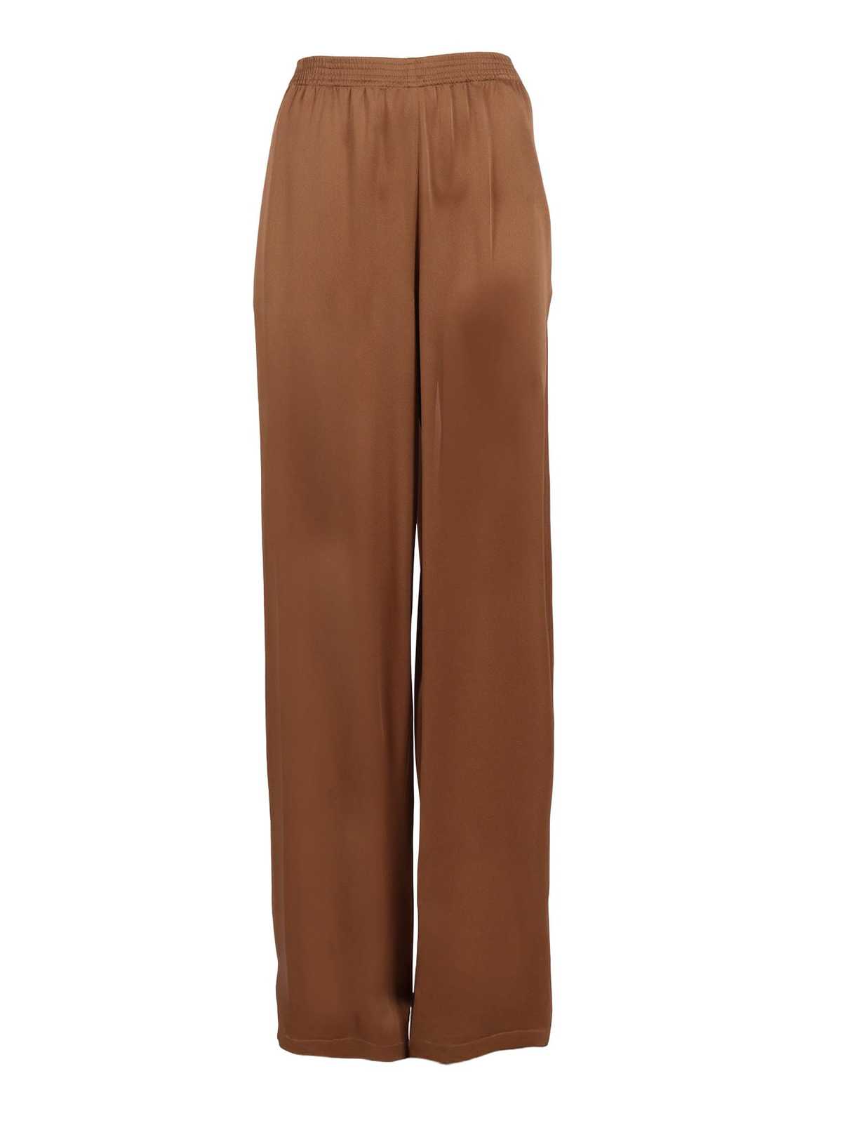 Fabiana Filippi Enver Satin Wide Jogging Trousers - Beige - Image 1 of 3