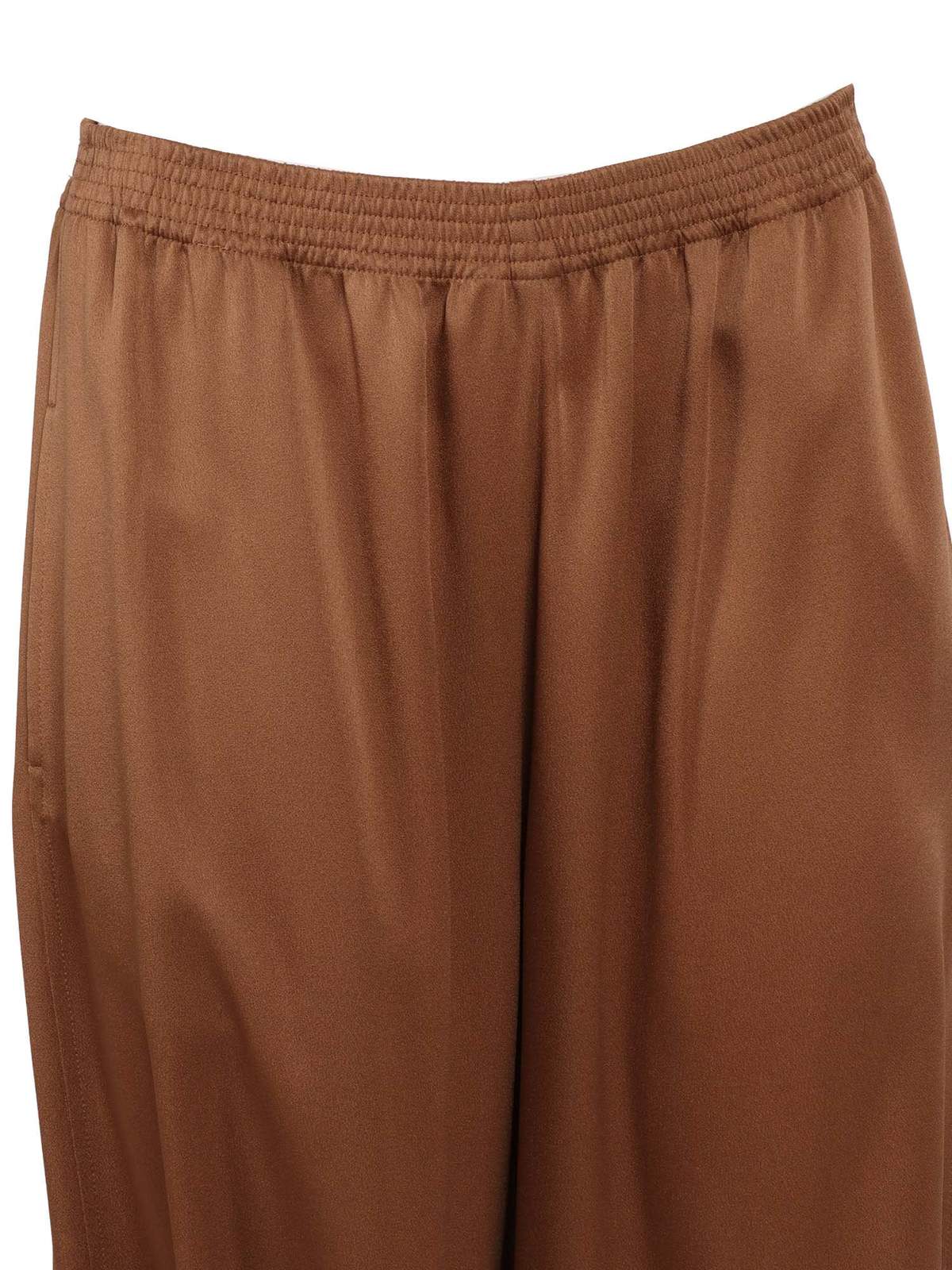 Fabiana Filippi Enver Satin Wide Jogging Trousers - Beige - Image 3 of 3