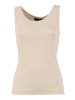 Fabiana Filippi Ribbed Jersey Tank Top With Filo Diamante - Beige - Thumbnail 1