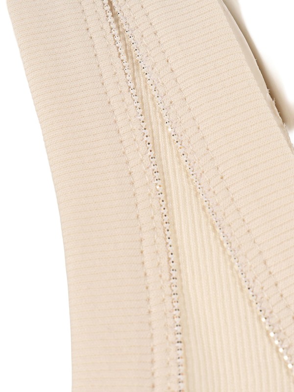 Fabiana Filippi Ribbed Jersey Tank Top With Filo Diamante - Beige
