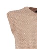 Fabiana Filippi Sequin Diamond Stitch Knit Dress - Beige - Thumbnail 3