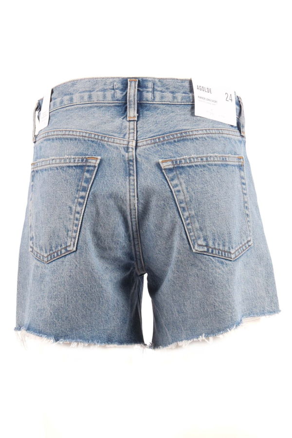 AGOLDE Parker Long Loose Fit Vintage Shorts - Blue