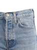 AGOLDE Parker Long Loose Fit Vintage Shorts - Blue - Thumbnail 3