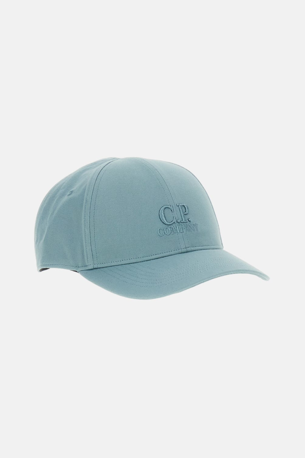 C.P. Company Gabardine Logo Cap - Clear Blue