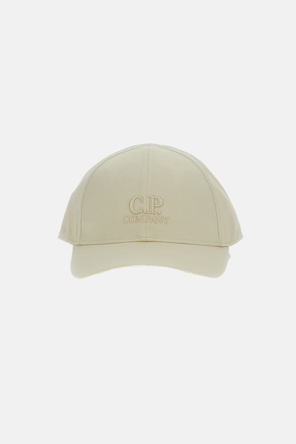 C.P. Company Gabardine Logo Cap - Beige