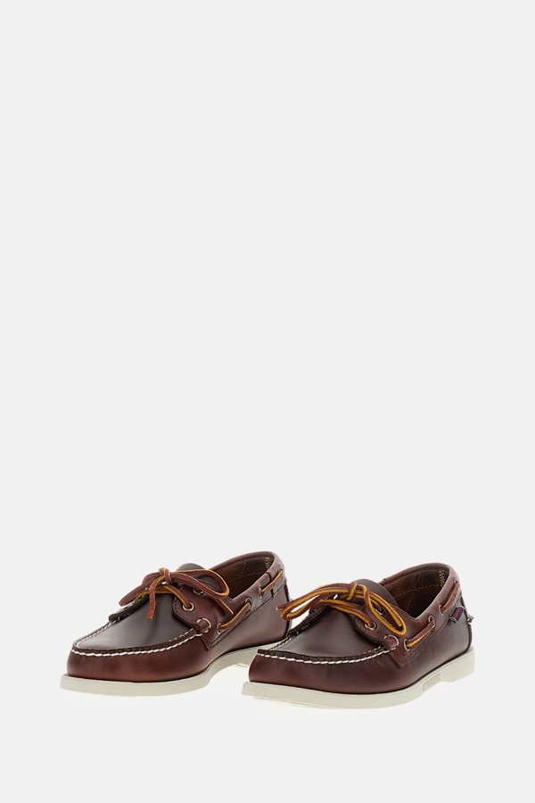 Sebago Portland Waxed Boat Shoes - Brown