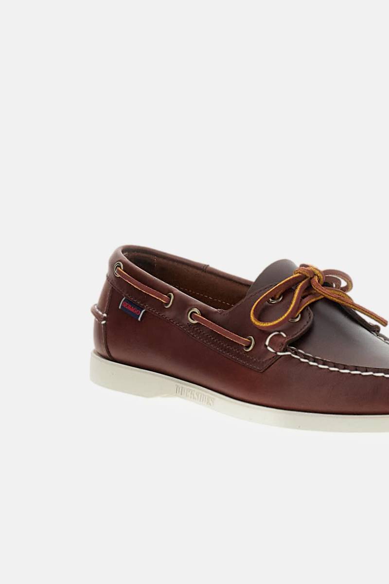 Sebago Portland Waxed Boat Shoes - Brown