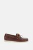 Sebago Portland Waxed Boat Shoes - Brown - Thumbnail 4