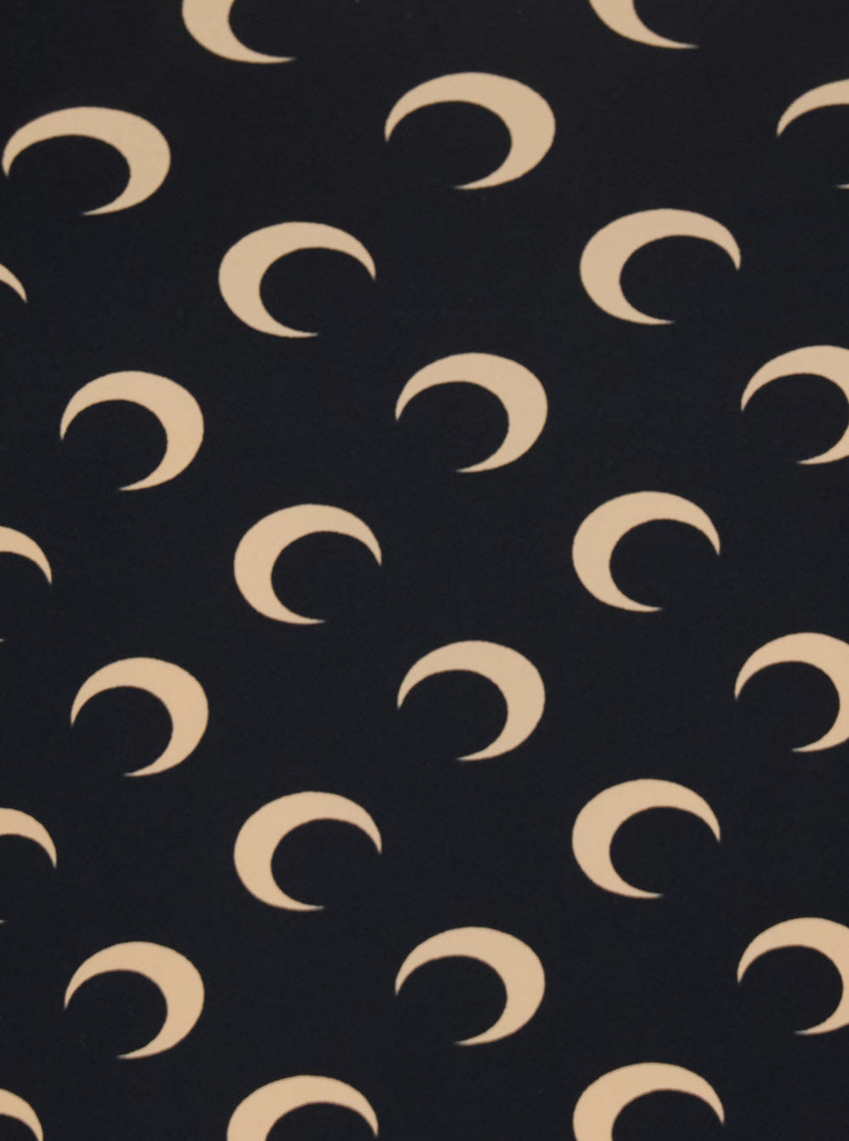 MARINE SERRE Moon Printed Jersey Straps Top - Black - Image 3 of 3