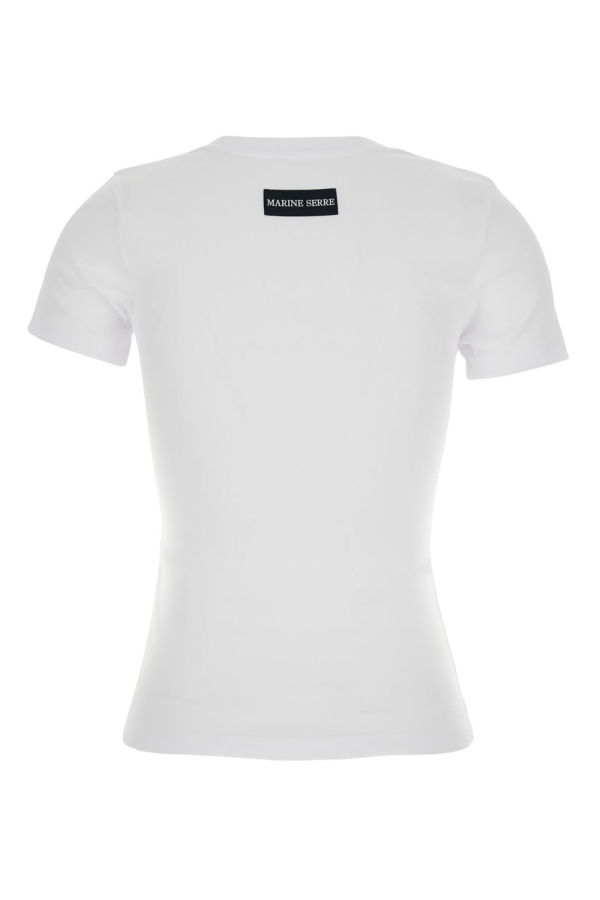 MARINE SERRE Moon Logo Jersey SS T-Shirt - White
