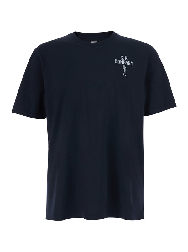 C.P. Company 30/1 Jersey Short Sleeve British Sailor Tee - Blue C.P. Company 30/1 Jersey Short Sleeve British Sailor Tee - Blue