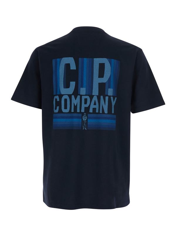 C.P. Company 30/1 Jersey Short Sleeve British Sailor Tee - Blue