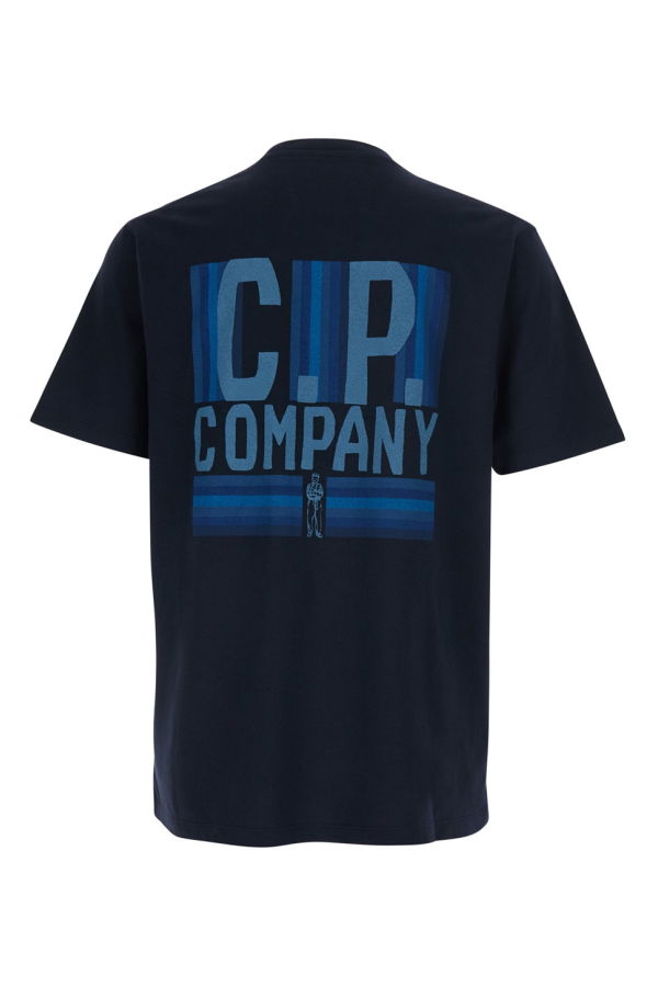 C.P. Company 30/1 Jersey Short Sleeve British Sailor Tee - Blue