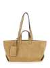 A.P.C. Le Drummer Suede And Smooth Leather Tote - Beige - Thumbnail 1
